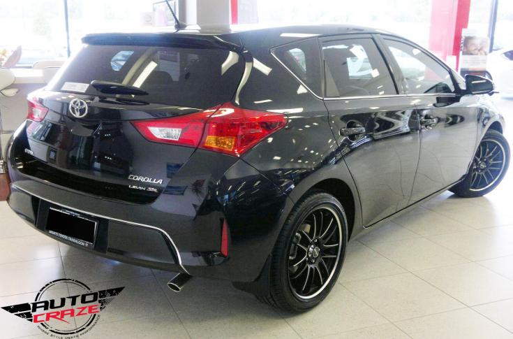 TOYOTA COROLLA DRIFTA SATIN BLACK PIPED